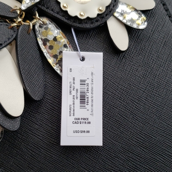 ♠️Kate Spade♠️ Owl Keychain/FOB - Picture 7 of 8